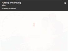 Tablet Screenshot of flirting-dating-men.com